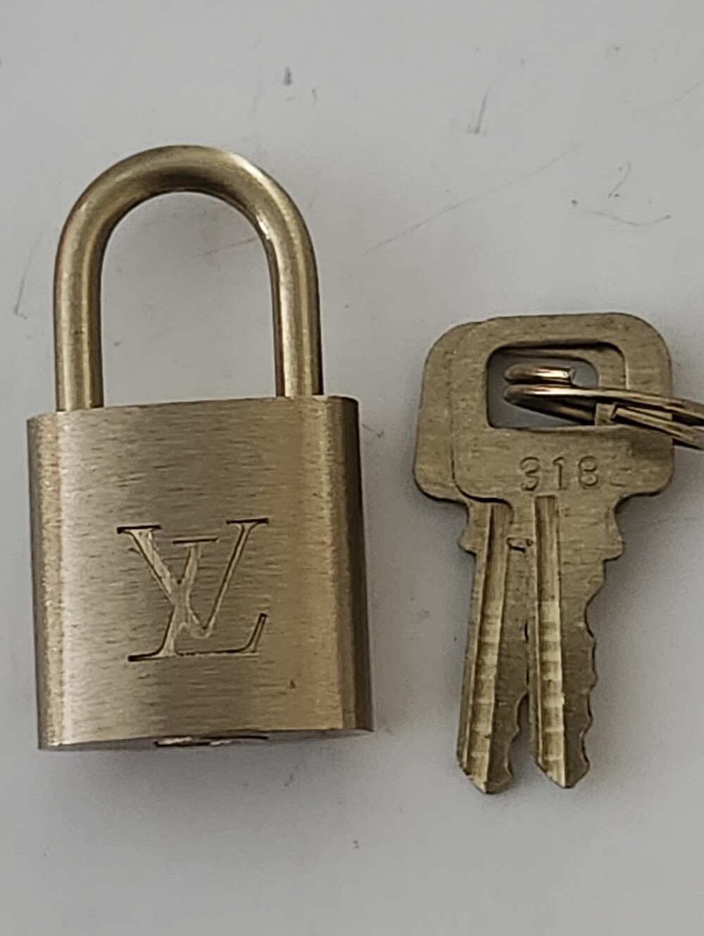 Louis Vuitton Brass Padlock with Matching Keys #318